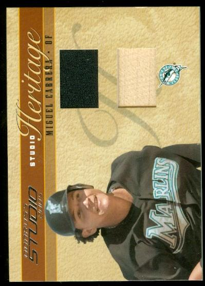 2005 Studio Heritage Combo #12 Miguel Cabrera Bat-Jsy/50