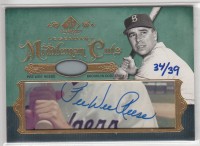 2005 SP Legendary Cuts Middlemen Cuts #PW Pee Wee Reese/39 front image