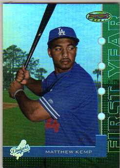 2005 Bowman's Best Green #96 Matthew Kemp FY