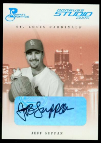 2005 Studio Private Signings Platinum #260 Jeff Suppan