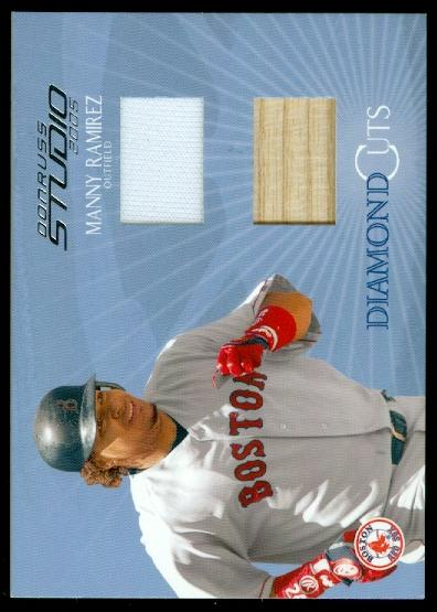 2005 Studio Diamond Cuts Combo #2 Manny Ramirez Bat-Jsy/50
