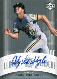 2005 Upper Deck Classics League Leaders Signatures #AV Andy Van Slyke T2 front image