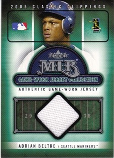 2005 Classic Clippings MLB Game Worn Jersey Collection #21 Adrian Beltre