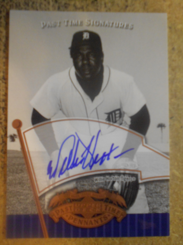 2005 UD Past Time Pennants Signatures Bronze #WH Willie Horton T3