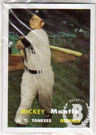 2006 Bazooka Mickey Mantle Jumbo Reprints #1957 Mickey Mantle 1957