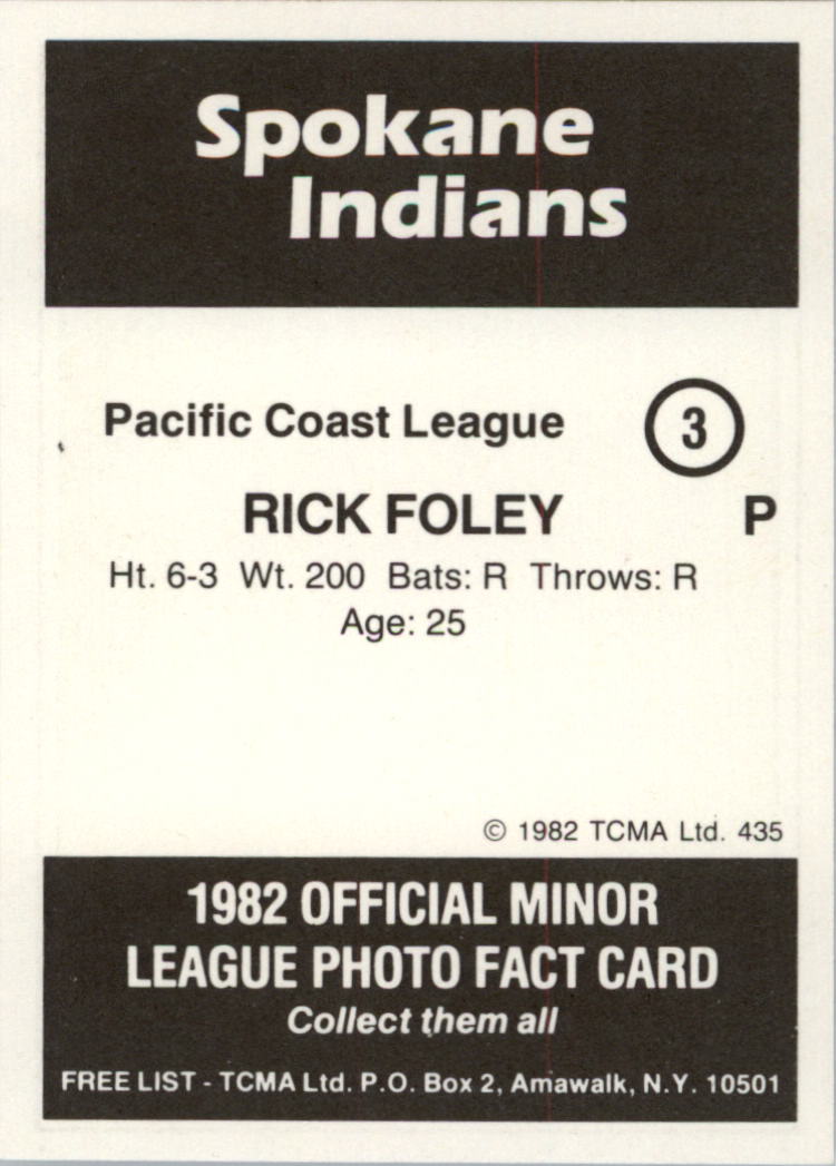 1982 Spokane Indians TCMA Baseball Card Pick EBay