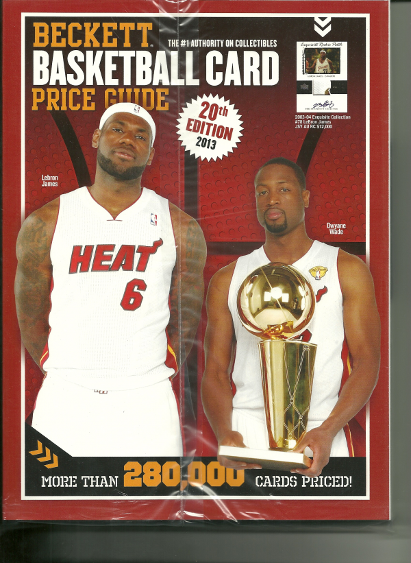 2013 Beckett Annual Basketball Card Price Guide #20 (Lebron James & Dwyane Wade on Cover
