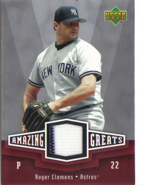 2006 Upper Deck Amazing Greats Materials #RC Roger Clemens Jsy