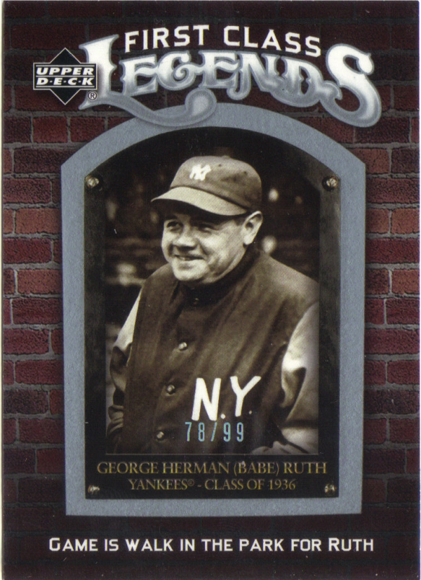 2006 Upper Deck First Class Legends Silver Spectrum #FCL2 Babe Ruth