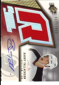 2005-06 SPx #235 Barry Tallackson JSY AU RC