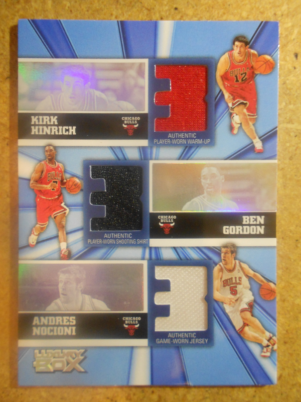 2005-06 Topps Luxury Box Trinity Triple Relics #HGN Kirk Hinrich/Ben Gordon/Andres Nocioni
