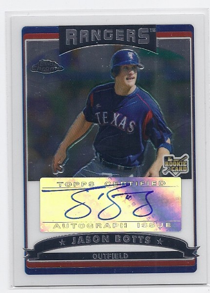 2006 Topps Chrome #339 Jason Botts AU (RC)