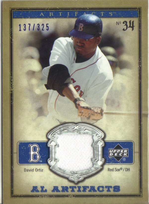 2006 Artifacts AL/NL Artifacts Blue #DOA David Ortiz Jsy/325