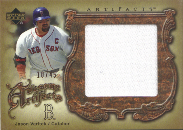 2006 Artifacts Awesome Artifacts Jumbos #JV Jason Varitek Jsy/45