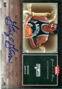 2005-06 Greats of the Game Autographs #GGGG George Gervin/250* front image