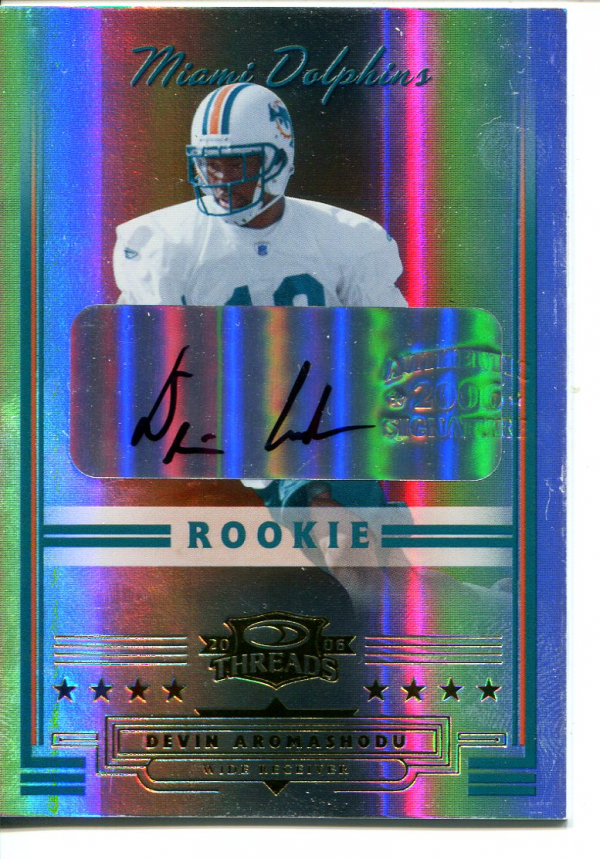 2006 Donruss Threads #277 Devin Aromashodu AU RC