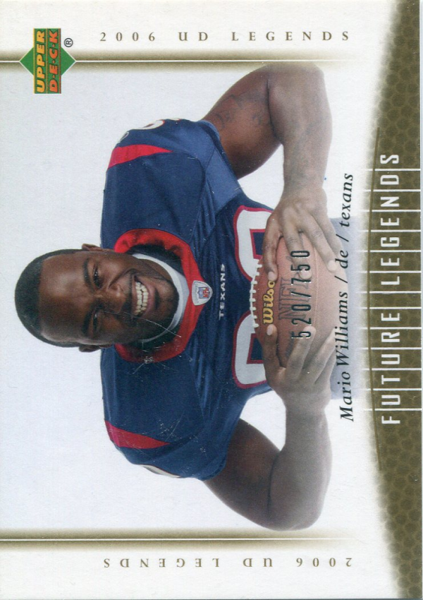 2006 Upper Deck Legends #168 Mario Williams RC