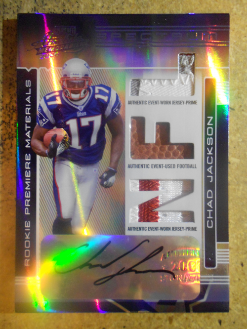 2006 Absolute Memorabilia Rookie Premiere Materials Autographs Spectrum #251 Chad Jackson