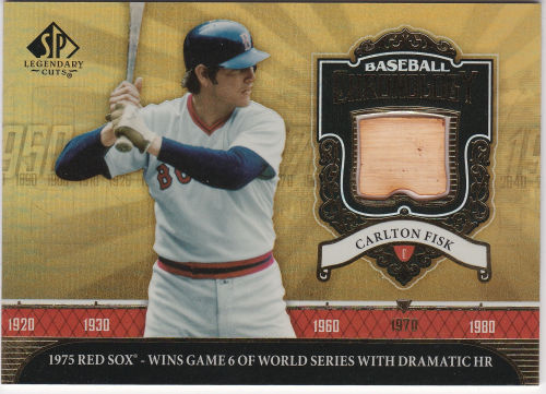 Sp Legendary Cuts Baseball Chronology Materials Cf Carlton Fisk