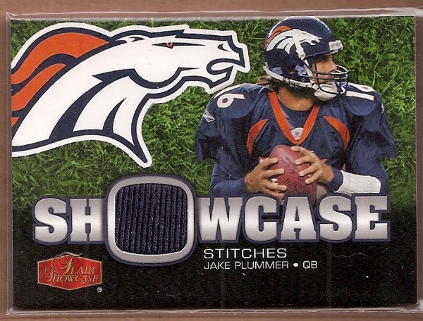 2006 Flair Showcase Showcase Stitches Jersey #SHSJP Jake Plummer