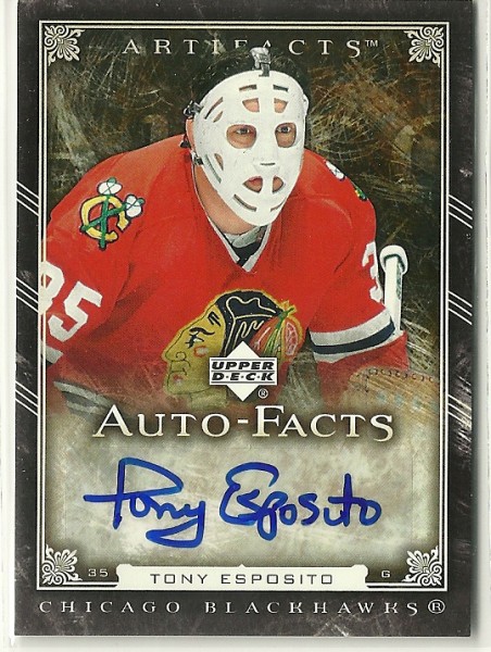 2006-07 Artifacts Autofacts #AFTE Tony Esposito SP