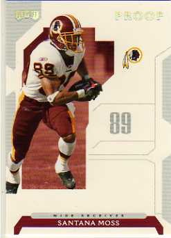 2006 Playoff NFL Playoffs Silver Proof #56 Santana Moss