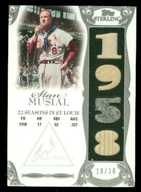 2006 Topps Sterling Moments Relics #SMSTL17 Stan Musial 1958