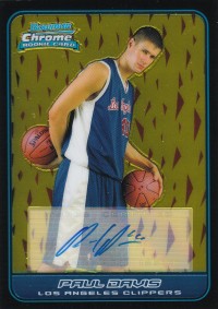 2006-07 Bowman Chrome #141 Paul Davis B AU RC front image
