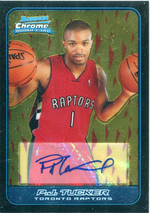 2006-07 Bowman Chrome #144 P.J. Tucker B AU RC