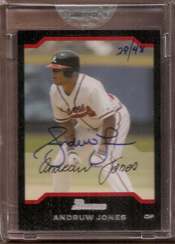 2006 Bowman Originals Buyback Autographs #55 Andruw Jones 04 B/48 C