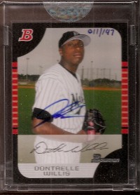 2006 Bowman Originals Buyback Autographs #311 Dontrelle Willis 05 B/147 F front image