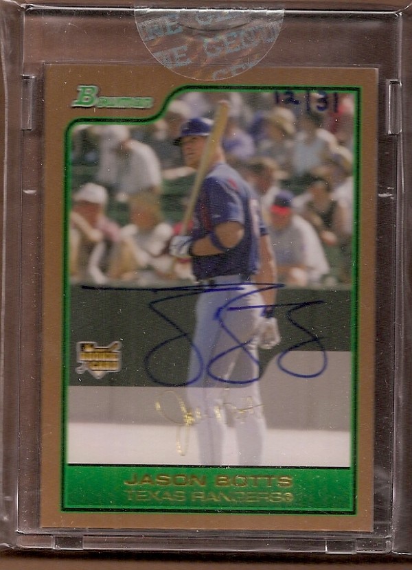 2006 Bowman Originals Buyback Autographs #418 Jason Botts 06 BGLD/31 F