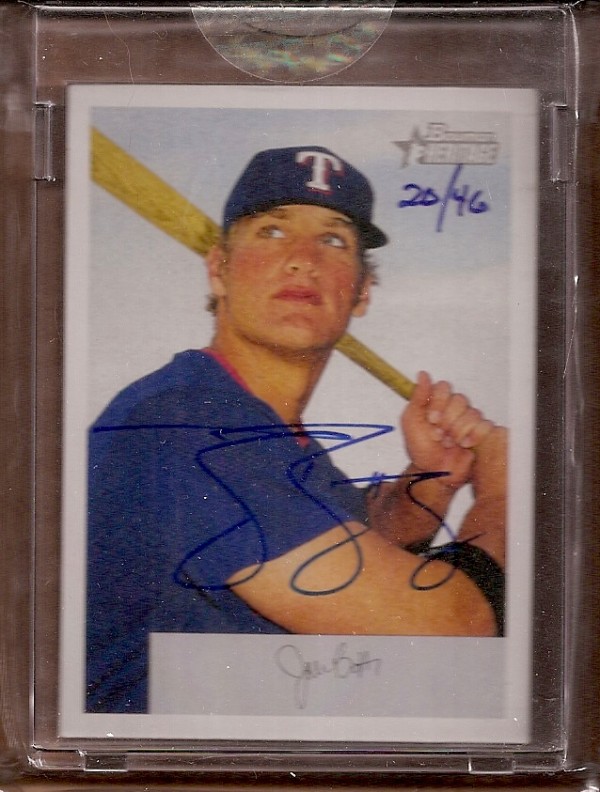 2006 Bowman Originals Buyback Autographs #412 Jason Botts 02 BH/46 F