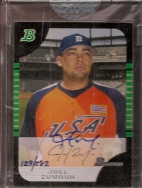 2006 Bowman Originals Buyback Autographs #478 Joel Zumaya 05 BDP/582 F front image