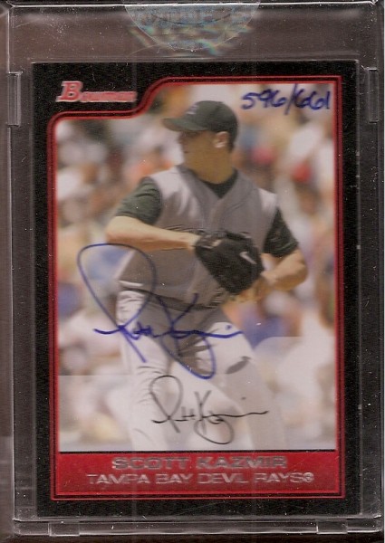 2006 Bowman Originals Buyback Autographs #738 Scott Kazmir 06 B/661 F