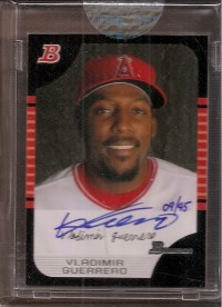 2006 Bowman Originals Buyback Autographs #849 Vladimir Guerrero 05 B/45 C front image