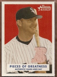 2006 Bowman Heritage Pieces of Greatness #JT Jim Thome Bat C
