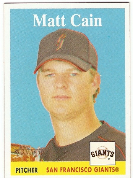 2007 Topps Heritage #21 Matt Cain