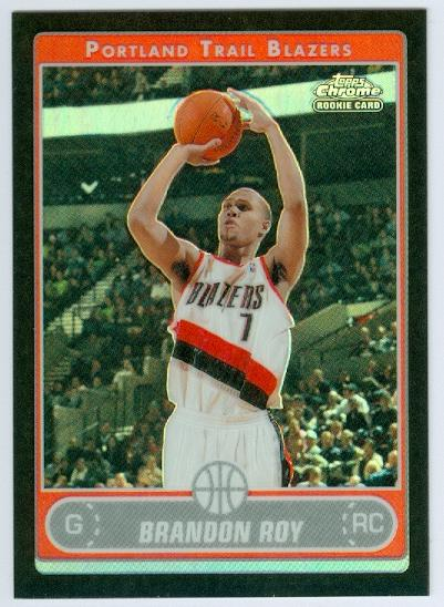 2006-07 Topps Chrome Refractors Black #190 Brandon Roy