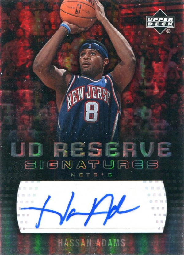 2006-07 UD Reserve Signatures #HA Hassan Adams