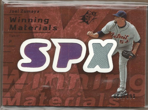 2007 SPx Winning Materials 199 Bronze #JZ Joel Zumaya/199