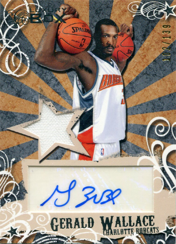 2006-07 Topps Luxury Box Mezzanine Relics Autographs #GW Gerald Wallace