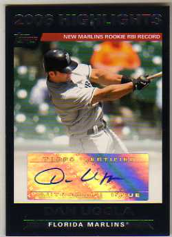 2007 Topps Highlights Autographs #DU Dan Uggla E2