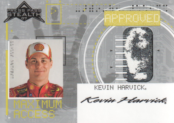 2007 Press Pass Stealth Maximum Access #MA11 Kevin Harvick