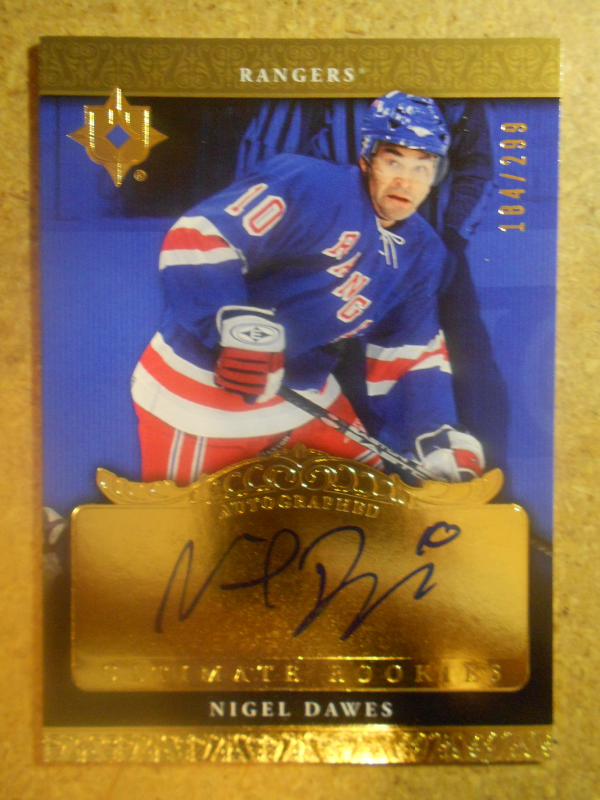 2006-07 Ultimate Collection #120 Nigel Dawes AU RC