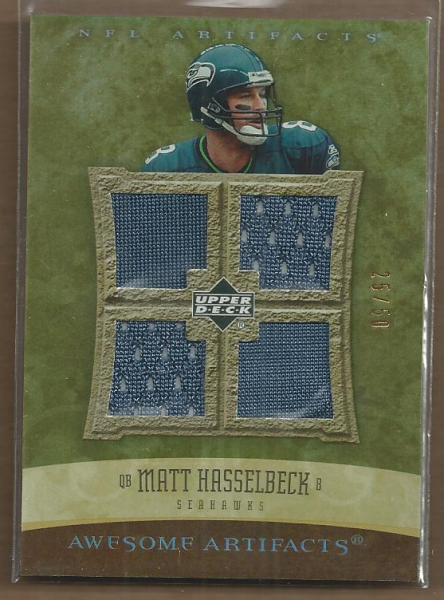 2007 Artifacts Awesome Artifacts #AAHA Matt Hasselbeck