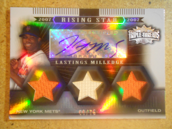 2007 Topps Triple Threads Sepia #144 Lastings Milledge Jsy AU