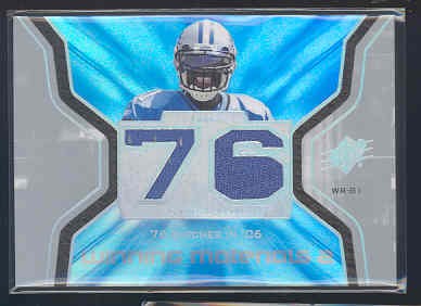 2007 SPx Winning Materials Stat #WMSCJ1 Calvin Johnson