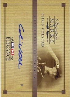2007 TRISTAR Elegance Signature Marks #CV Chris Volstad