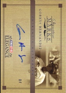 2007 TRISTAR Elegance Signature Marks #GH Gorkys Hernandez